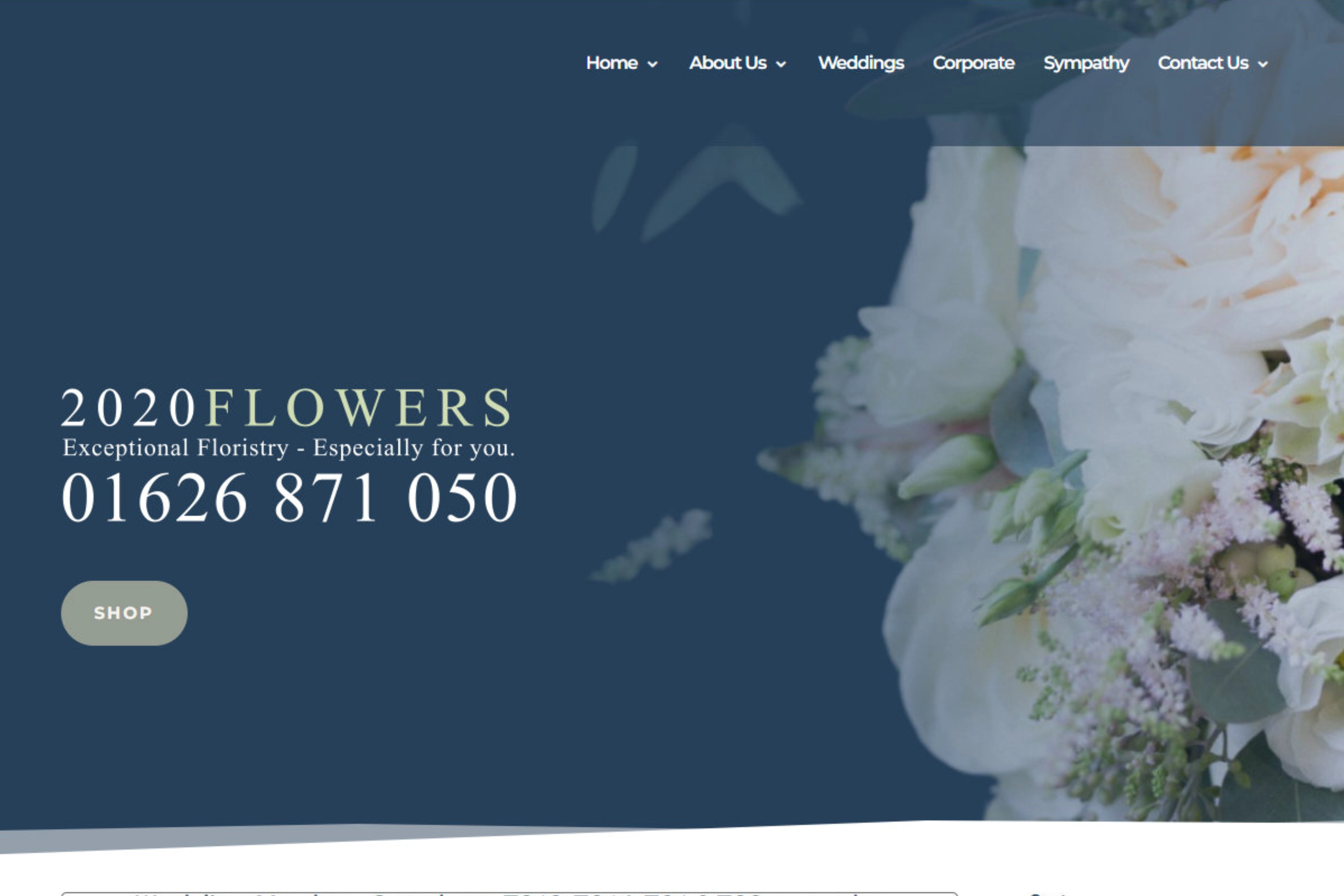 2020Flowers website screenshot