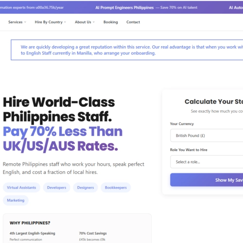 FindNewStaff.com website screenshot