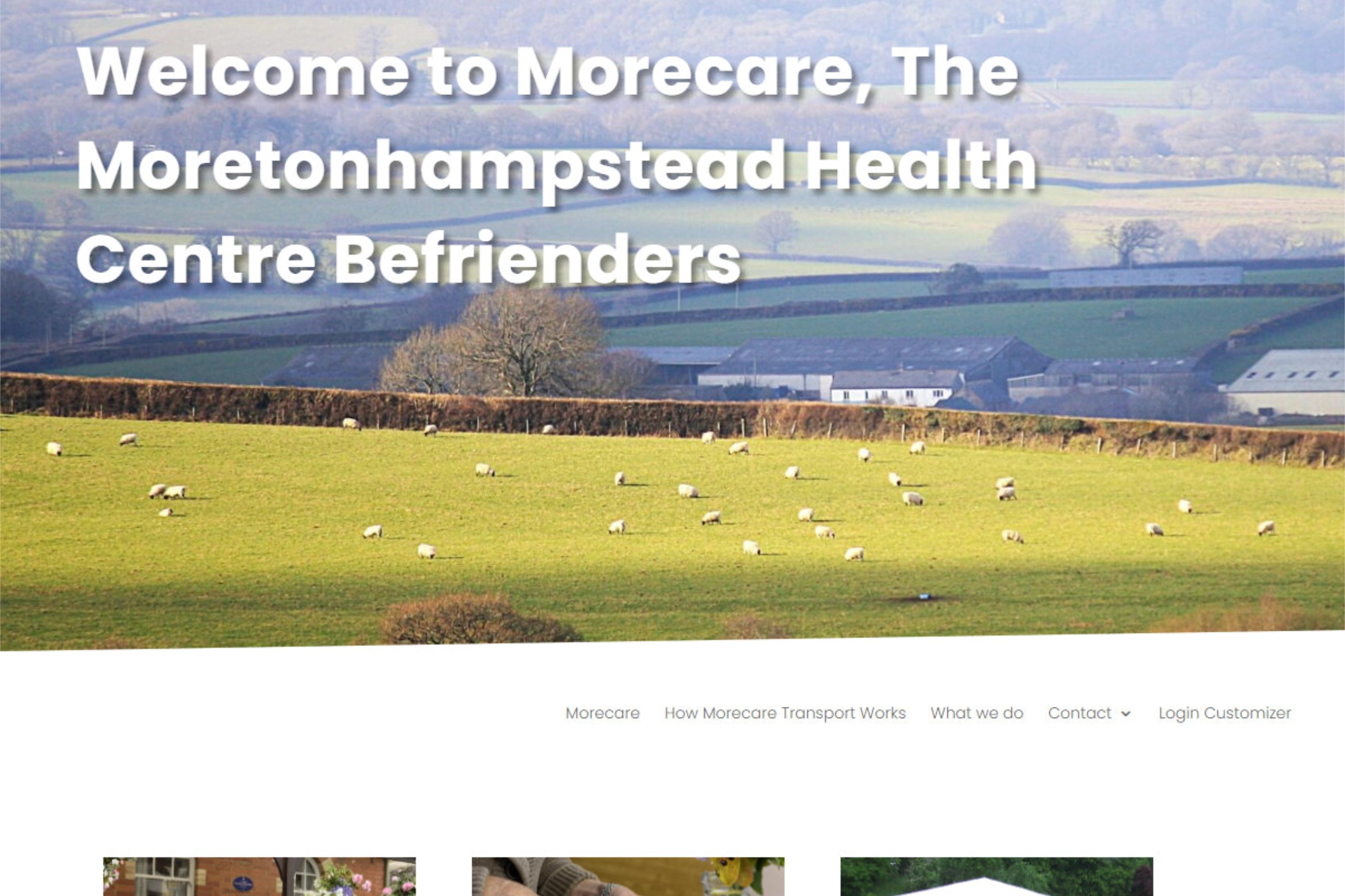 Morecare Moretonhampstead website screenshot